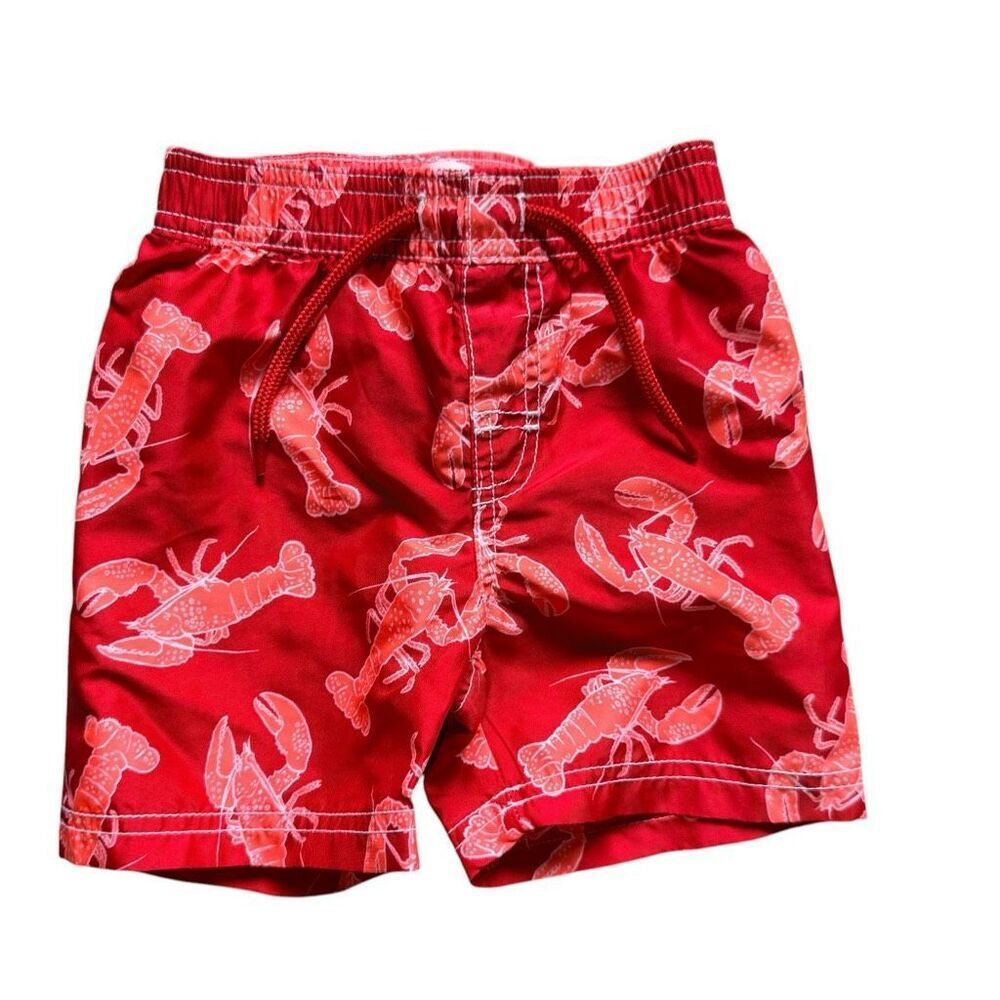 Baby Boys Old Navy Lobster Allover Print Swim Swimming Trunks -  Sz 18-24 mo